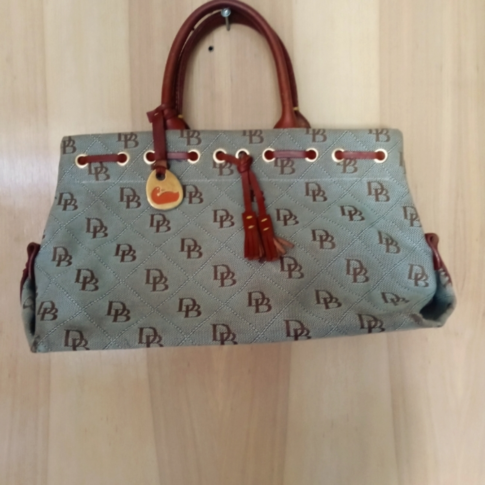 Vintage Dooney Burke Signature Logo satchel bag